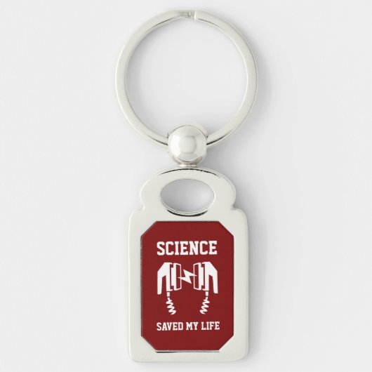 Porte-clés La science m'a sauvé la vie (Devant)