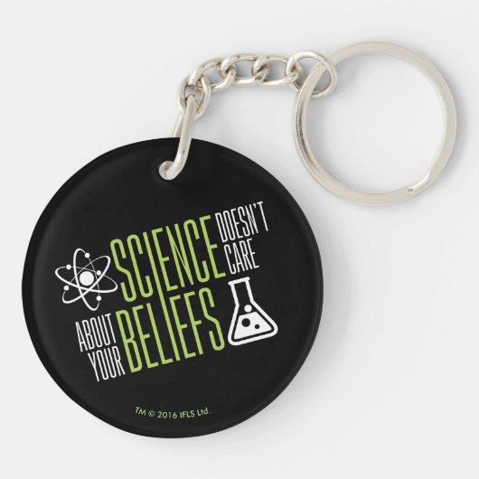 Porte-clés La Science ne s'inquiète pas (Dos)