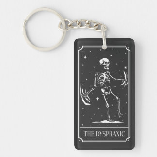 Porte-clés La sensibilisation à la carte de tarot dyspraxique