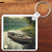 Porte-clés "La sérénité du lac calme" (Verso)