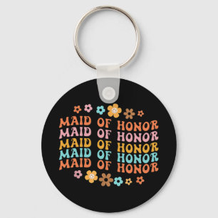 Porte-clés La Servante D'Honneur Rétro Super De La Fête De Ma