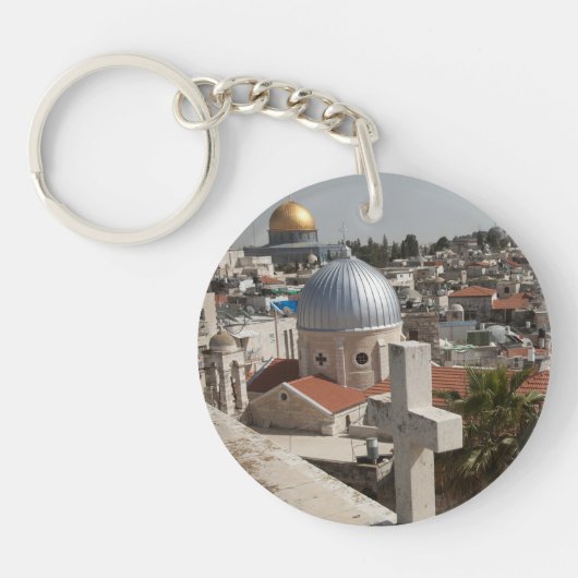 Porte-clés La silhouette de la vieille Jérusalem (Devant)