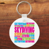Porte-clés La Skydiving colorée (Recto)