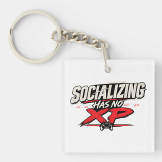 Porte-clés La socialisation n'a pas d'XP Citation drôle de jo