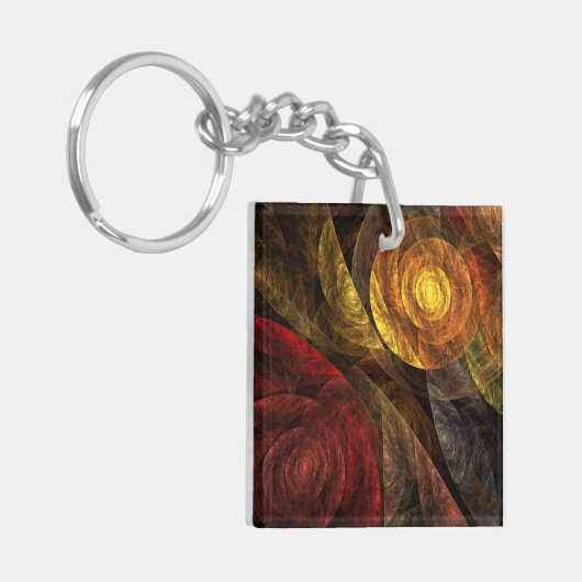 Porte-clés La spirale de l'art Abstrait (Devant gauche)