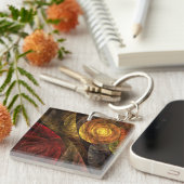 Porte-clés La spirale de l'art Abstrait (Devant Droit)