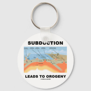 Porte-clés La subduction mène à l'orogénie (l'humour de