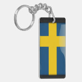 Porte-clés La Suède a poli le drapeau (Devant gauche)