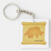 Porte-clés La Suisse En Parchemin (Devant)