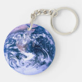 Porte-clés La Terre Du Marbre Bleu De L'Espace (Dos)