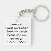 Porte-clés La terre et ciel Yin Yang (Dos)