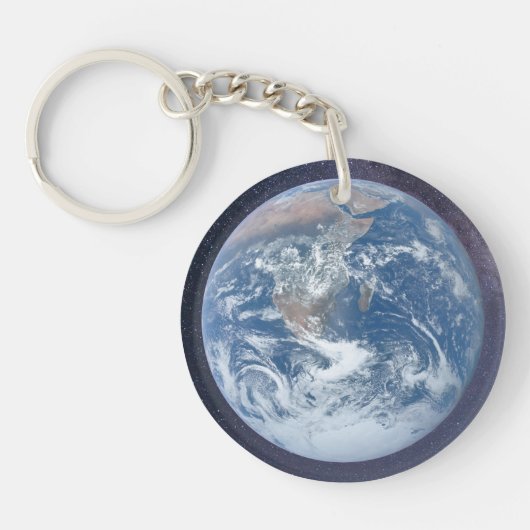 Porte-clés La terre et sa lune (Devant)