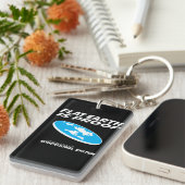 Porte-clés La terre plate est preuve de notre système (Devant droit)