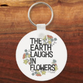 Porte-clés La Terre rit de fleurs (Recto)