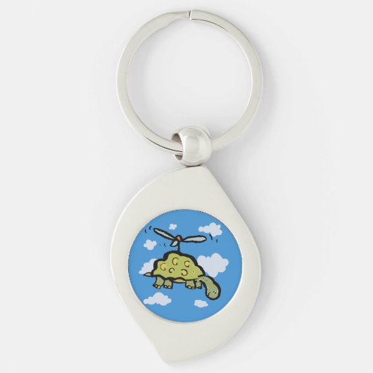 Porte-clés la tortue hélicoptère (Devant)
