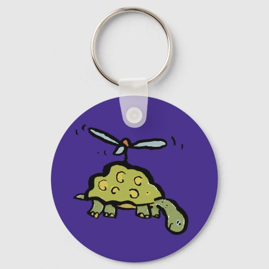 Porte-clés la tortue hélicoptère (Recto)