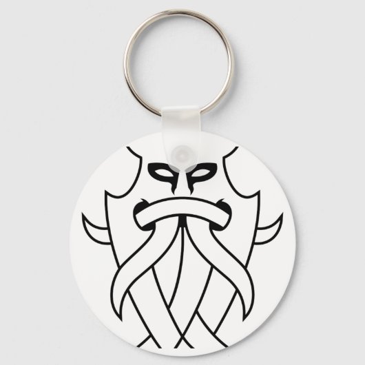 Porte-clés La tribu des Masques d'Odin (en noir) (Recto)