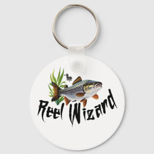 Porte-clés La truite arc-en-ciel Reel Wizard