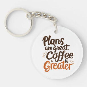 Porte-clés La typographie de Coffee Lover