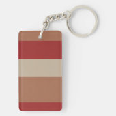 Porte-clés La Typographie De Texte Drôle À Rayures Rouges Est (Dos)