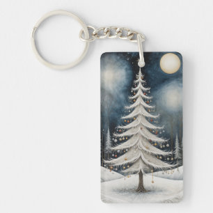 Porte-clés La veille étoilée de l'hiver