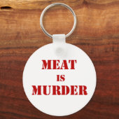 Porte-clés La viande est un meurtre (Recto)