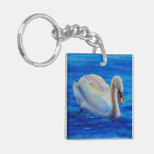 Porte-clés La vie, c'est le voyage - cygne (Devant gauche)