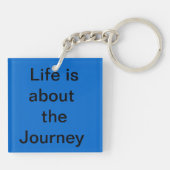 Porte-clés La vie, c'est le voyage - monogramme (Dos)