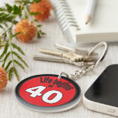 Porte-clés La vie commence à 40 ans | 40e anniversaire (Devant droit)