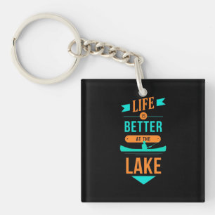Porte-clés La Vie De Kayak Est Meilleure Au Lac