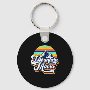 Porte-clés La vie de maman de montagne rétro vintage maman jo