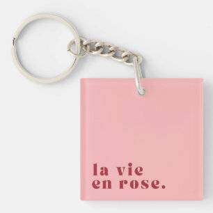 Porte-clés La vie en rose