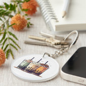 Porte-clés La vie est courte, buvez le boba (Devant droit)