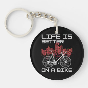 Porte-clés La vie est meilleure à vélo
