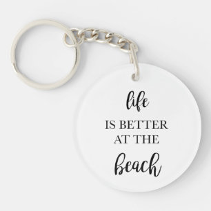 Porte-clés La vie est meilleure au Beach Magnet