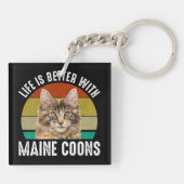 Porte-clés La Vie Est Meilleure Avec Les Maine Coons (Dos)