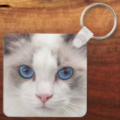 Porte-clés La vie est meilleure avec mon Porte - clé Ragdoll (Verso)