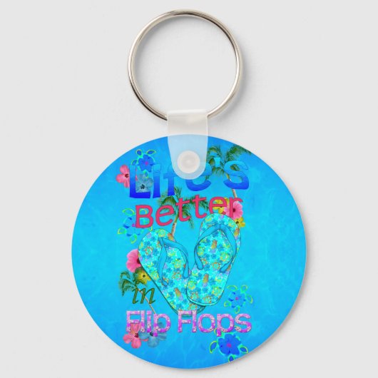 Porte-clés La Vie Est Meilleure En Tournesol (Recto)