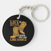 Porte-clés La vie est meilleure quand on peut danser (Dos)