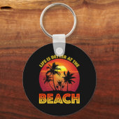 Porte-clés La Vie Est Mieux À La Plage (Verso)