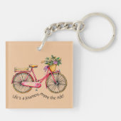 Porte-clés La vie est un voyage, apprécient le tour - (Dos)