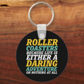 Porte-clés La Vie Est Un Voyage D'Aventure Daudacieux (Recto)