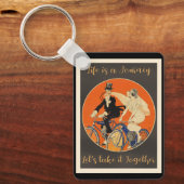 Porte-clés La vie est un voyage, l'amour, (Recto)