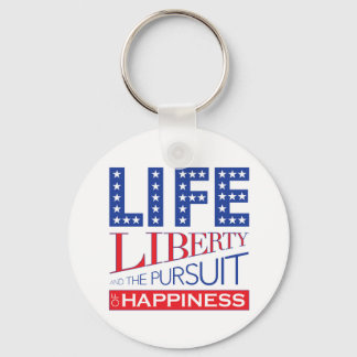 Porte-clés La vie, la liberté et la poursuite du bonheur