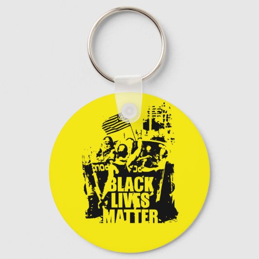 Porte-clés La vie noire importe (Recto)