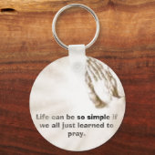 Porte-clés La vie peut être si simple si nous venons tous d'a (Recto)