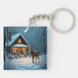 Porte-clés La visite de Noël enneigée de Big Buck