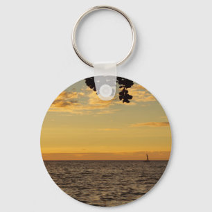 Porte-clés La voile dans le coucher du soleil