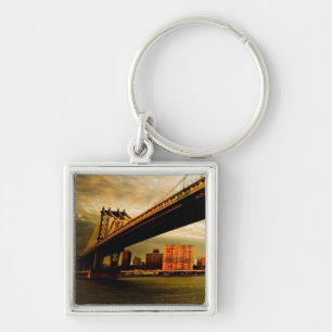 Porte-clés La vue de pont de Manhattan du côté de Brooklyn