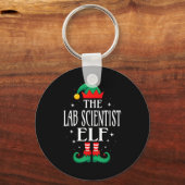 Porte-clés Lab Scientist Elf Job Title Funny Christmas Matchi (Recto)